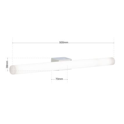 LED-Wandleuchte VISAGIST 1xS14d/8W/230V weiß