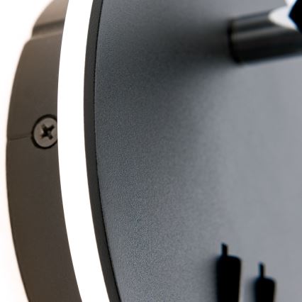 LED-Wandstrahler LENNY LED/6W/230V + LED/3W schwarz