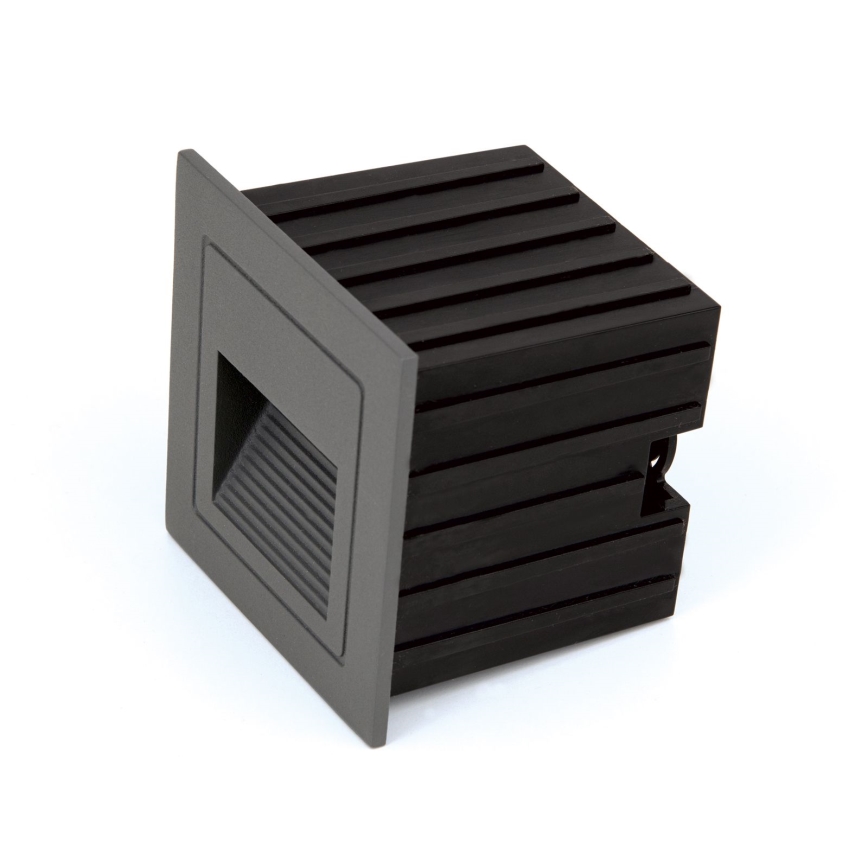 LED Einbauleuchte LORO LED/2W/230V IP65 Anthrazit