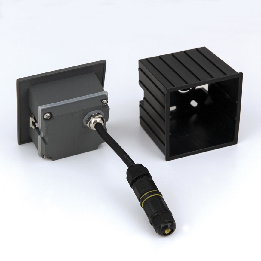 LED Einbauleuchte LORO LED/2W/230V IP65 Anthrazit