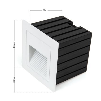 LED Einbauleuchte LORO LED/2W/230V IP65 Weiß