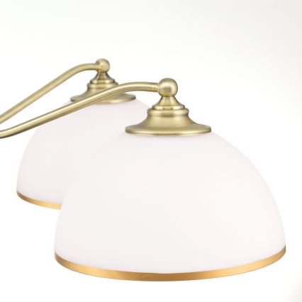 Kronleuchter an Kette OLD LAMP 5xE27/40W/230V d 75 cm weiß/Messing