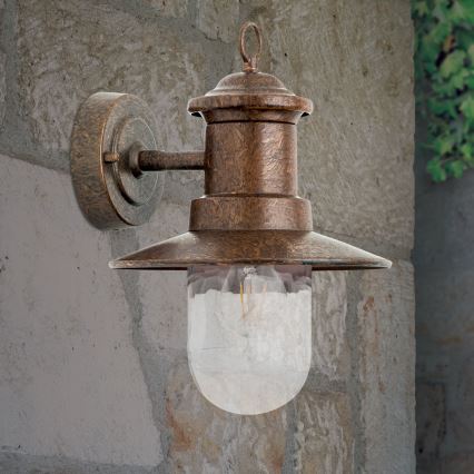 Outdoor-Wandleuchte LEONIE 1xE27/60W/230V IP44 bronzen