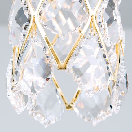 Pendelleuchte RITA mit Kabelaufhängung 1xG9/40W/230V goldfarben