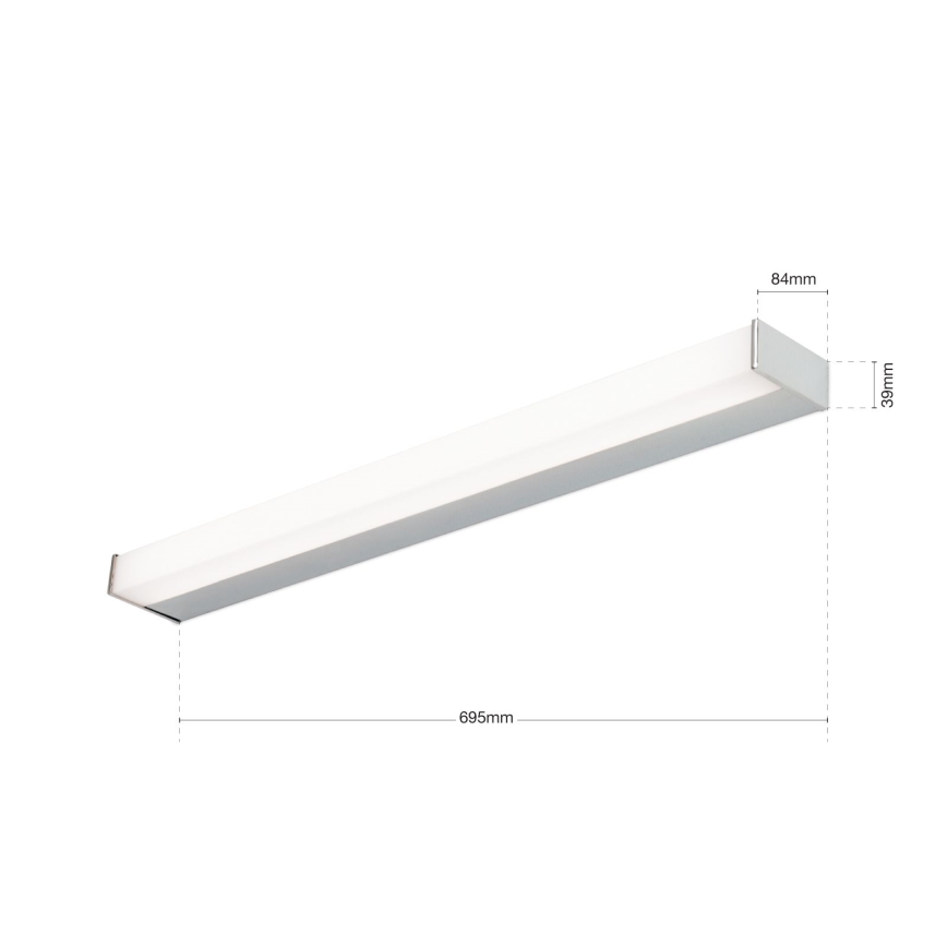 LED-Spiegelbeleuchtung MARILYN LED/17W/230V 69,5 cm glänzendes Chrom