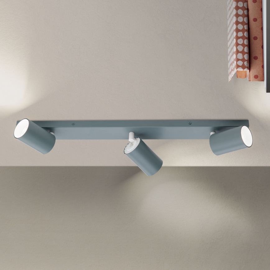 Spotleuchte PENN 3xGU10/13W/230V grau