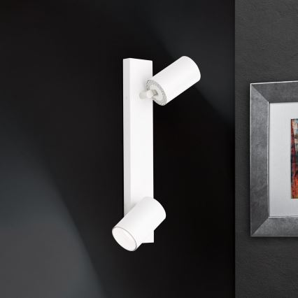 Deckenspot SEAN 2x GU10/13W/230V Weiß