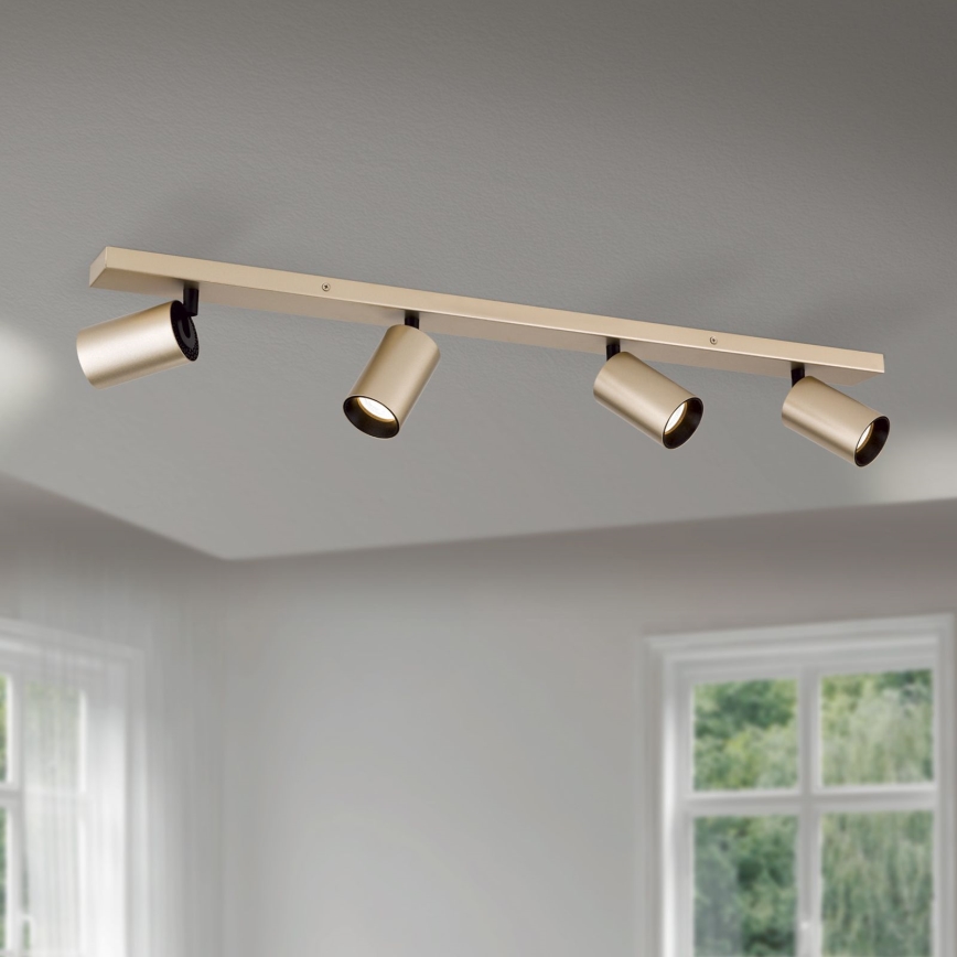 Spotleuchte SEAN 4xGU10/13W/230V goldfarben
