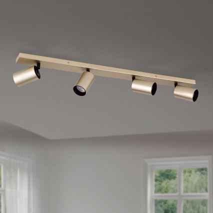Spotleuchte SEAN 4xGU10/13W/230V goldfarben