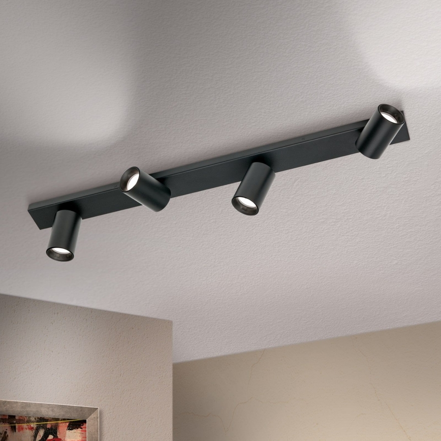 Spotleuchte SEAN 4xGU10/13W/230V schwarz