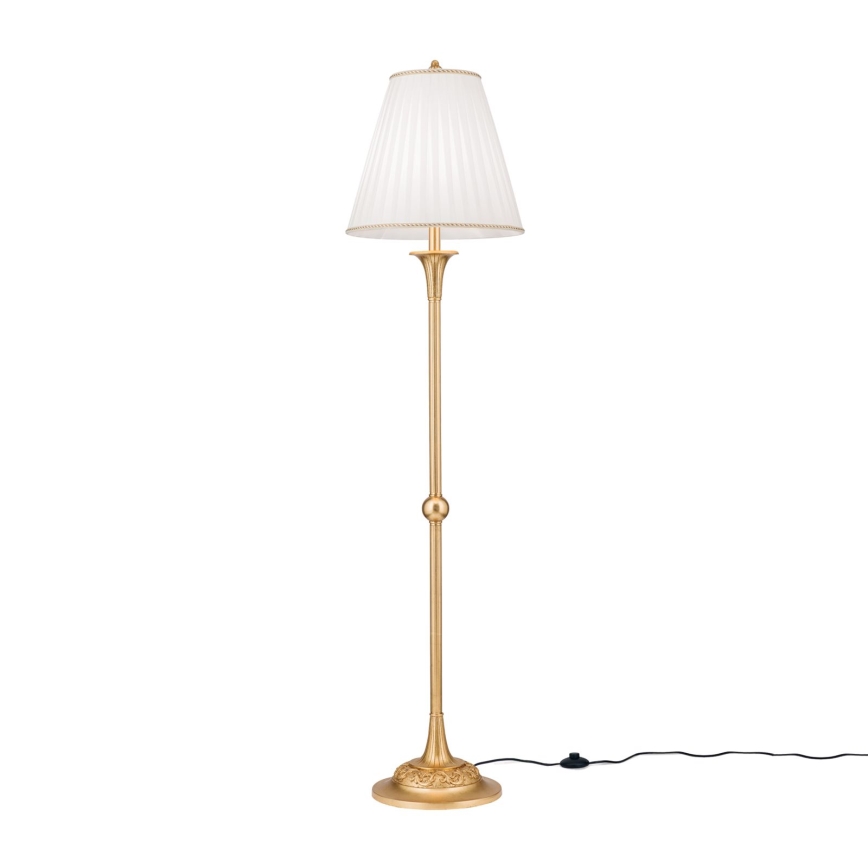 Stehleuchte FONSA 1xE27/60W/230V weiß/golden