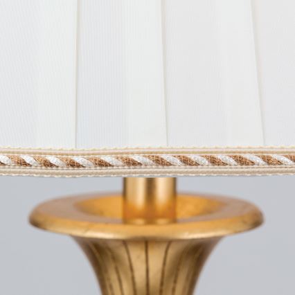 Stehleuchte FONSA 1xE27/60W/230V weiß/golden