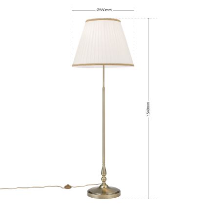 Stehleuchte TONIA 2xE27/60W/230V 154 cm weiß/bronzen