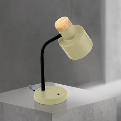 Tischlampe GILI 1xE27/40W/230V grün