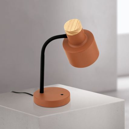 Tischleuchte GILI 1xE27/40W/230V ziegelrot