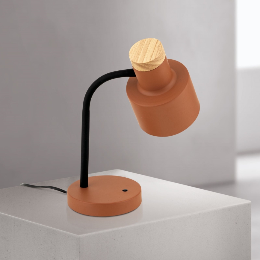 Tischleuchte GILI 1xE27/40W/230V ziegelrot
