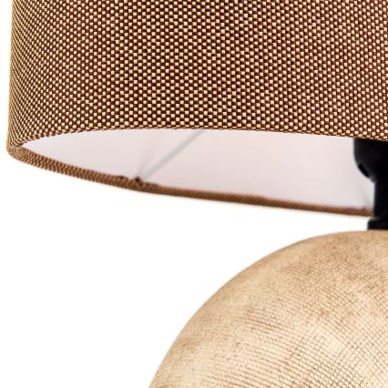 Tischleuchte ETHNO 1xE27/60W/230V Keramik braun/beige