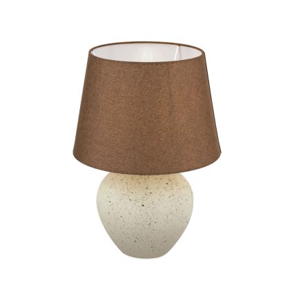 Tischleuchte MASAI 1xE27/40W/230V Keramik braun/beige