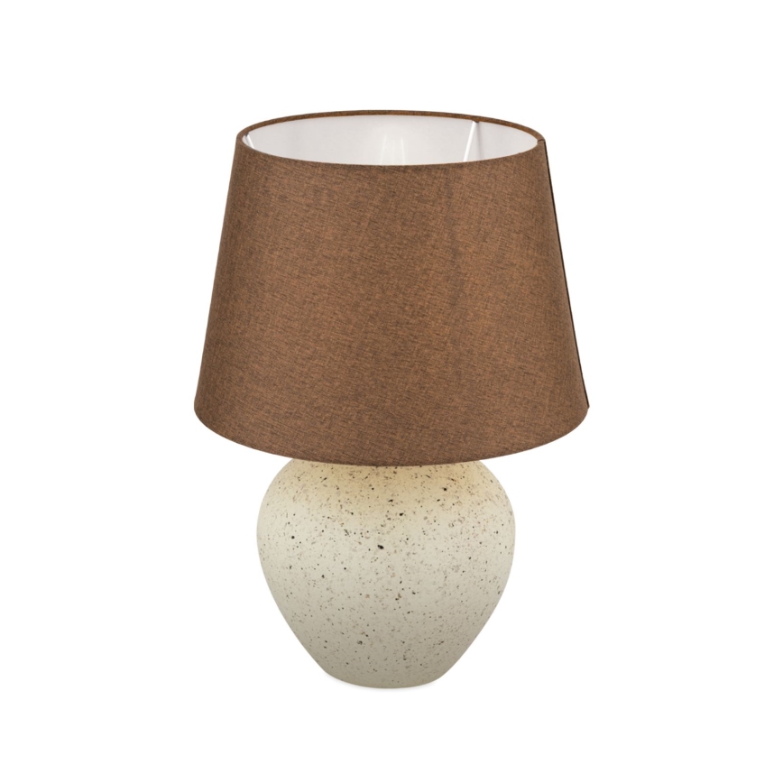 Tischleuchte MASAI 1xE27/40W/230V Keramik braun/beige