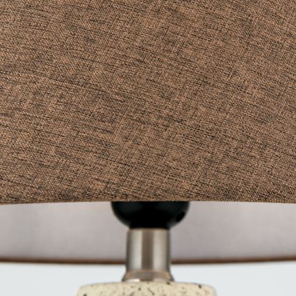 Tischleuchte MASAI 1xE27/40W/230V Keramik braun/beige