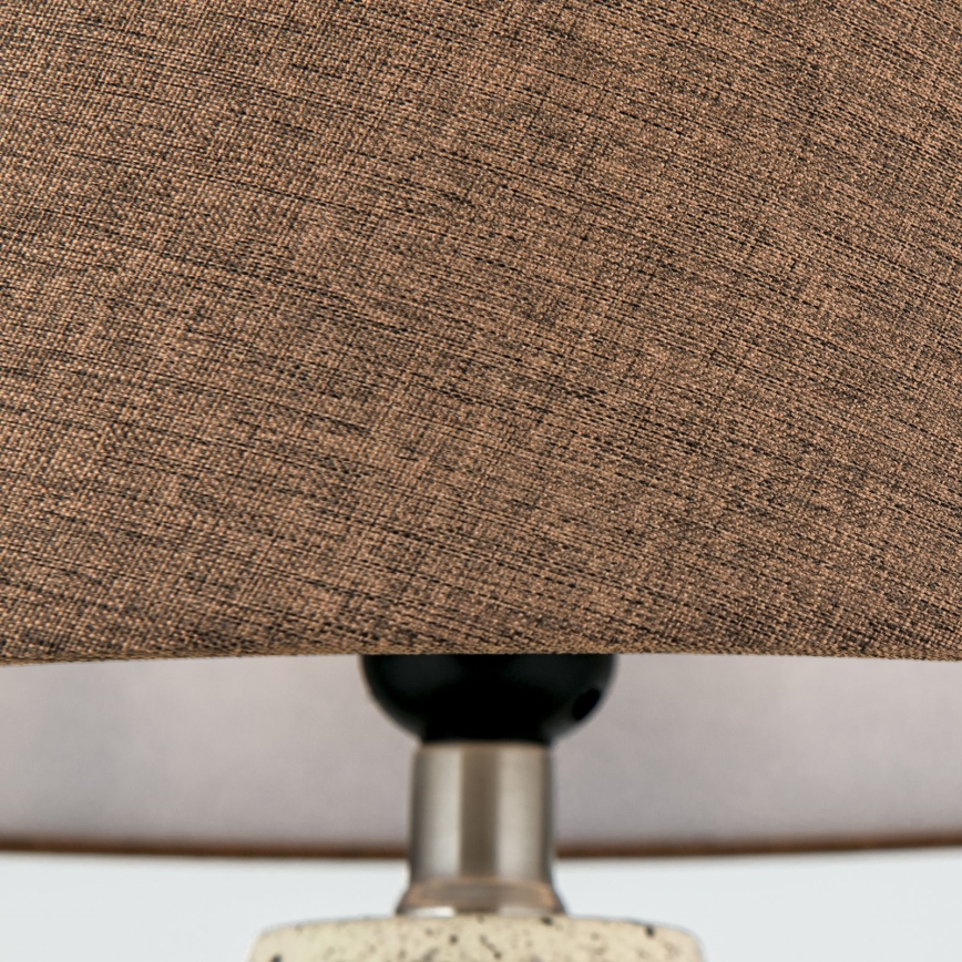 Tischleuchte MASAI 1xE27/40W/230V Keramik braun/beige