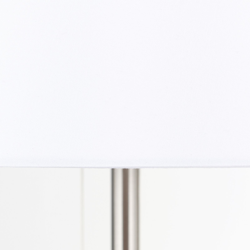 Tischleuchte mit USB-Anschluss LUDWIG 1xE27/40W/230V 50 cm weiß/matt Chrom