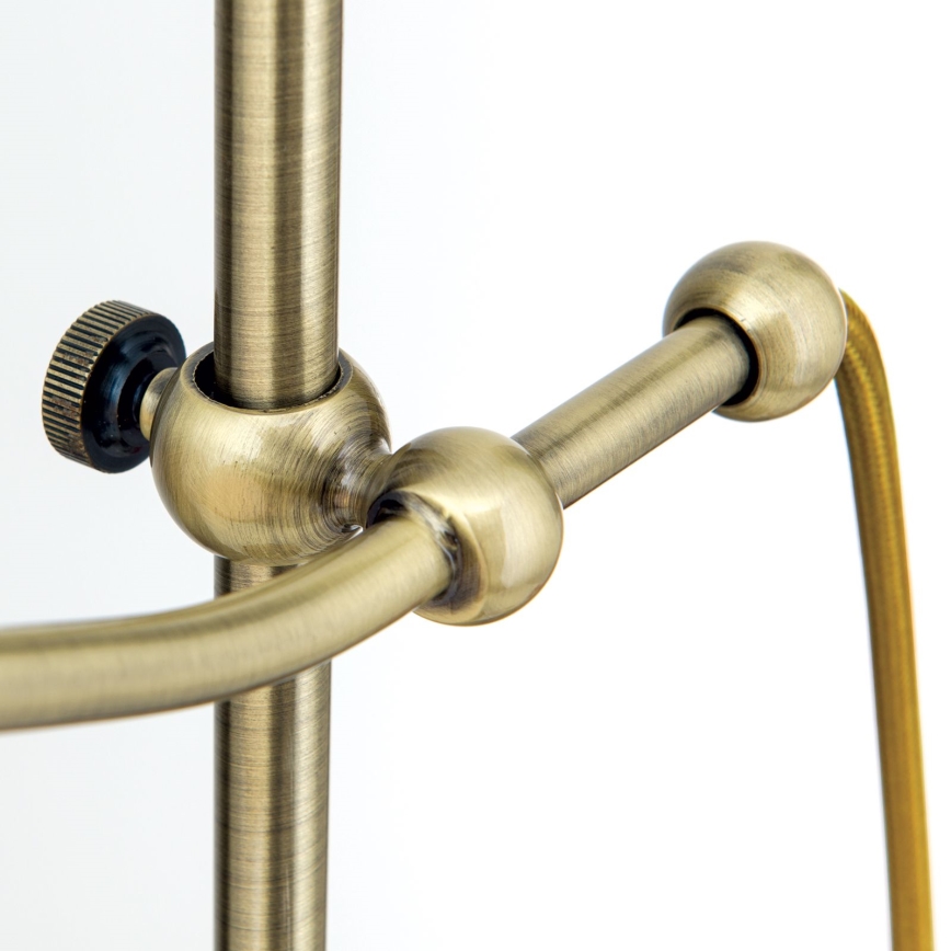 Tischleuchte OLD LAMP 1xE27/40W/230V 65 cm weiß/Messing