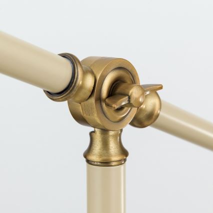 Tischleuchte SCHILLER 1xE27/40W/230V cremefarben/bronzen