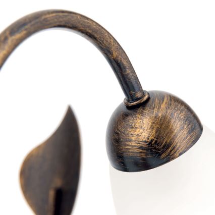 Tischleuchte SISI 1xE14/40W/230V bronzen/Patina