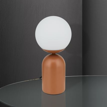 Tischleuchte STANLEY 1xE14/25W/230V Keramik/braun