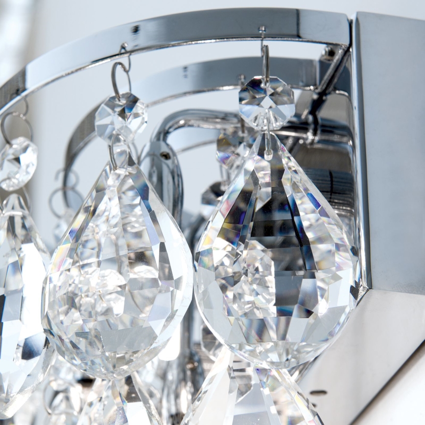 Kristall-Wandleuchte CELESTE 2xG9/40W/230V glänzendes Chrom