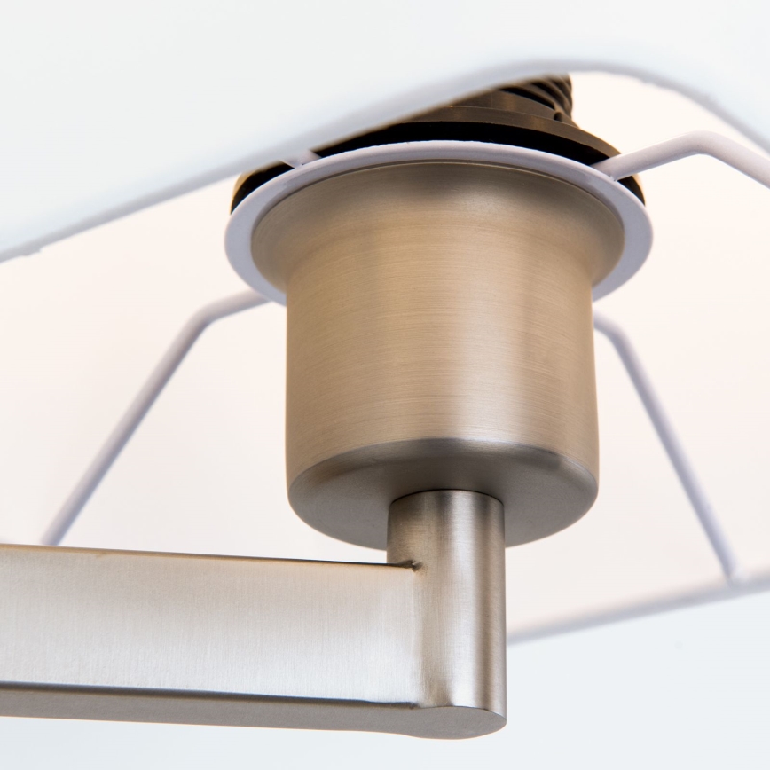 LED-Wandleuchte CARLTON 1xE27/40W/230V + LED/3W weiß/matt Chrom