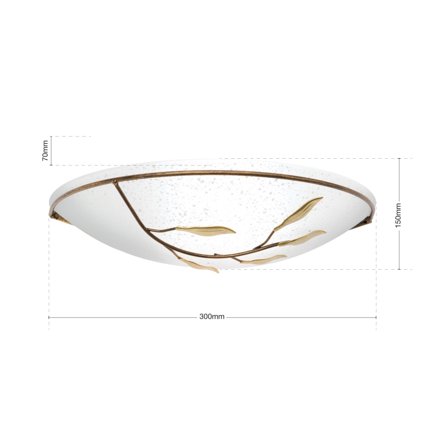 Orion WA 2-943/1 - Wandleuchte LUCA 1xE27/60W/230V bronzen/Patina