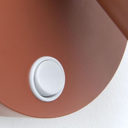 Wand-Spot PENN 1xGU10/13W/230V ziegelrot