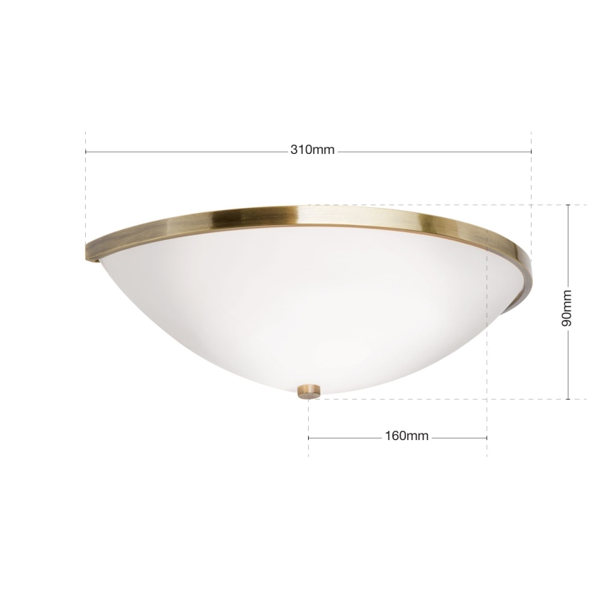 Wandleuchte AIDA 1xE14/40W/230V bronzen/Patina