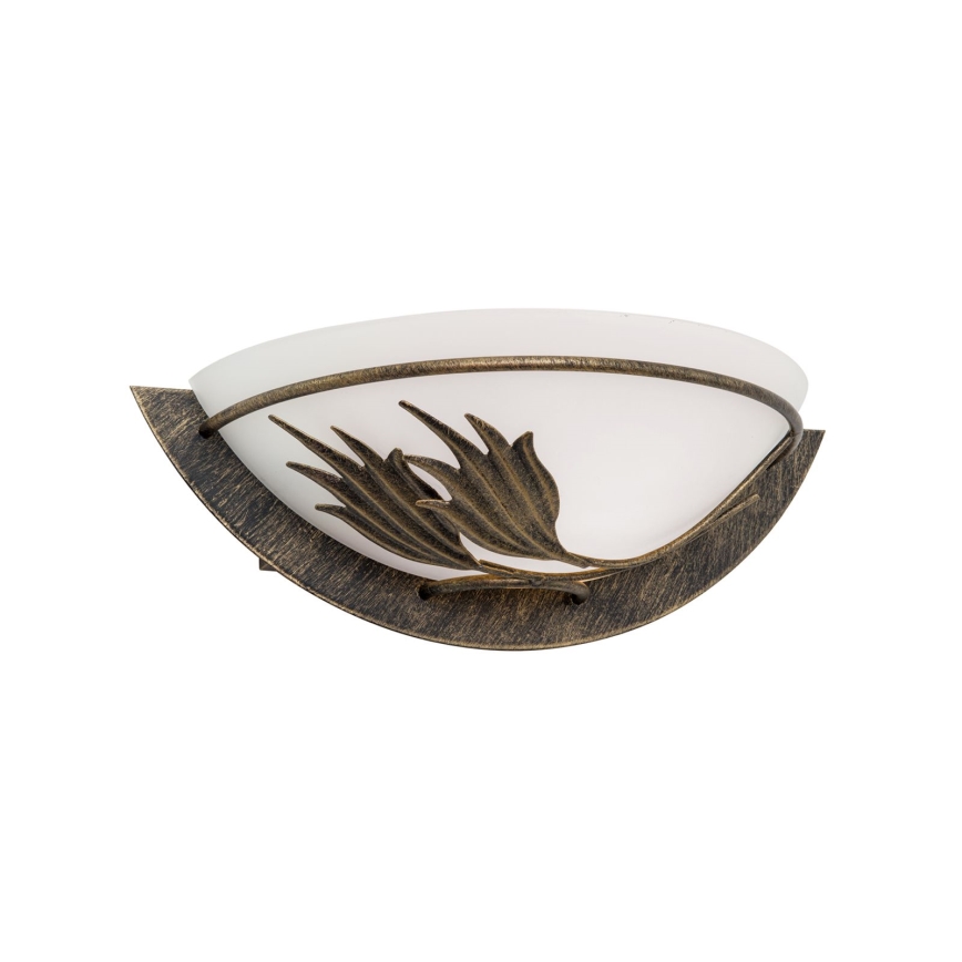 Wandleuchte FLEUR 1xE14/60W/230V bronzen