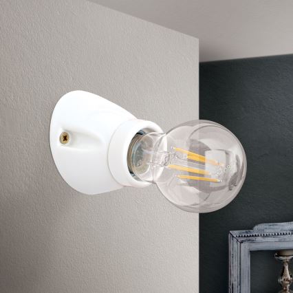 Wandleuchte FROST 1xE27/60W/230V weiß