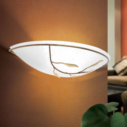 Wandleuchte LUCA 1xE27/60W/230V bronzen/Patina