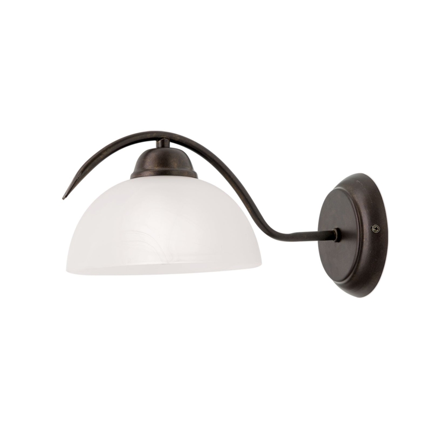 Wandleuchte RULA 1xE27/40W/230V weiß/bronze