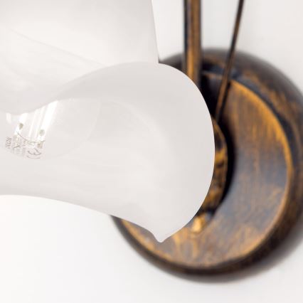 Wandleuchte SISI 1xE14/40W/230V bronzen/Patina