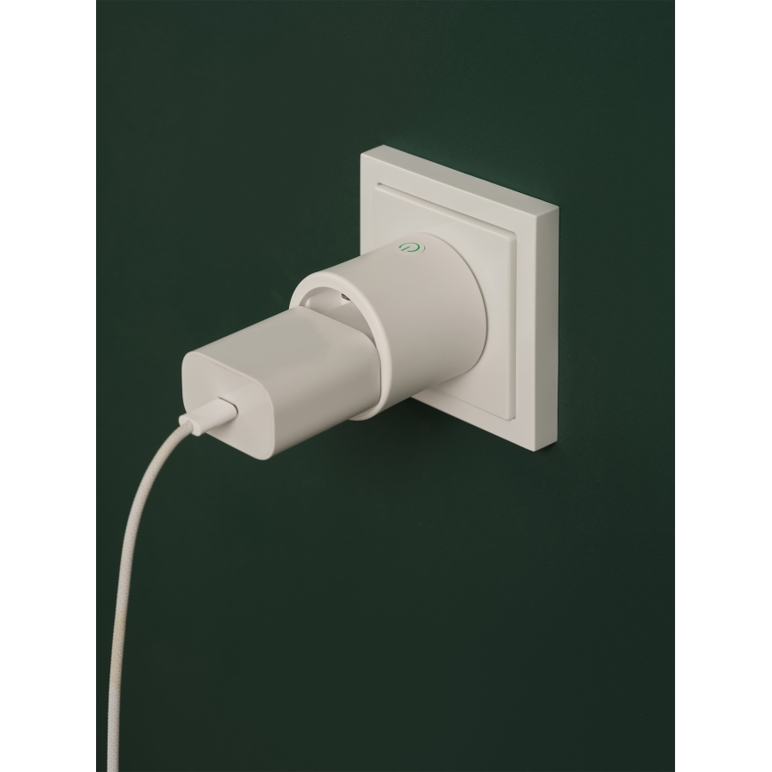 Osram - 2er-Set Smart-Steckdose SMART+ MATTER SCHUKO 2300 W / 230 V / 10 A Wi-Fi, weiß