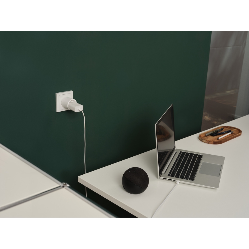Osram - 2er-Set Smart-Steckdose SMART+ MATTER SCHUKO 2300 W / 230 V / 10 A Wi-Fi, weiß