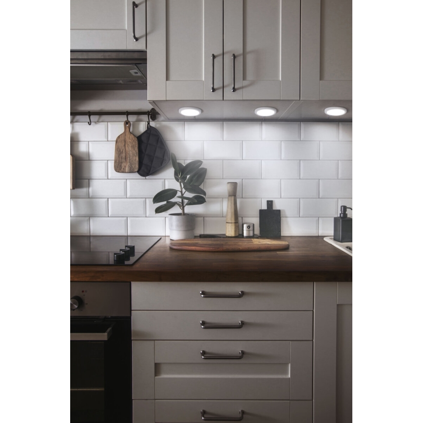 Osram - 3er-Set SMART+ LED-Unterbauleuchten, dimmbar, 6,5 W, 230 V, 3000–6500 K, Wi‑Fi