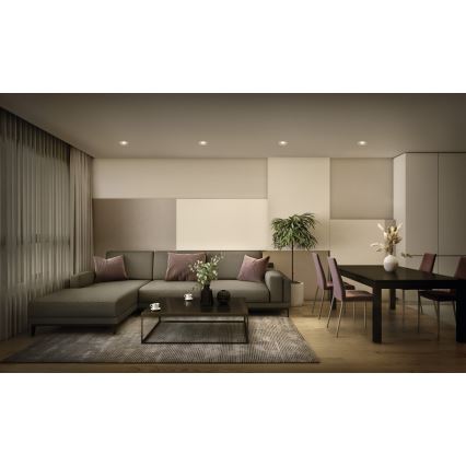 Osram - Set 3x dimmbare Einbau-LED-Spots 4,9W/230V 2700K Ø 8,7 cm weiß