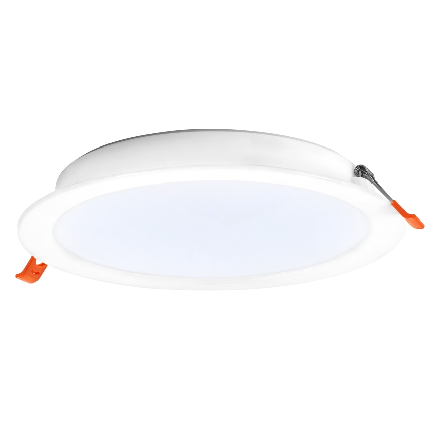 Osram - 6er-Set LED-Einbauleuchten ESSENTIAL LED, 18 W / 230 V, 6500 K, Ø 22 cm, weiß