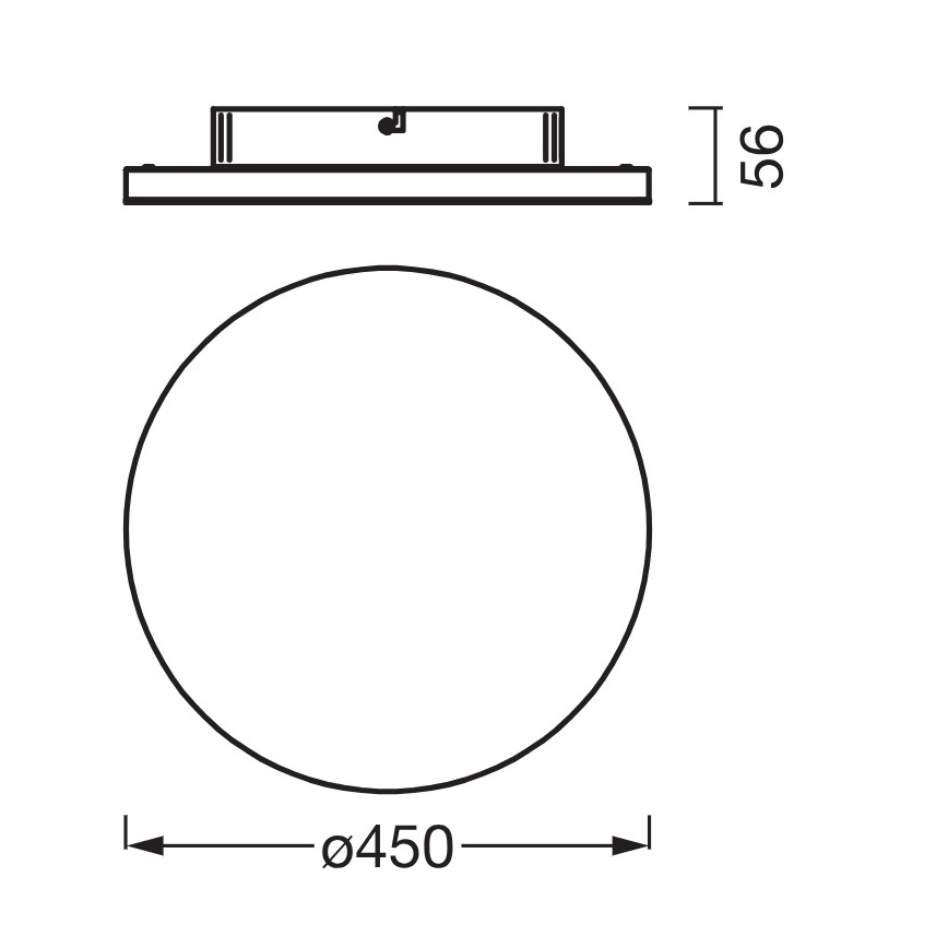 Osram - Aufgesetztes LED Panel PLANON LED/28W/230V 3000K Durchmesser 45 cm weiß