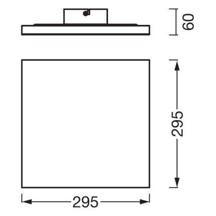 Osram - Aufputz-LED-Panel PLANON LED/20W/230V 3000K 30x30 cm Weiß