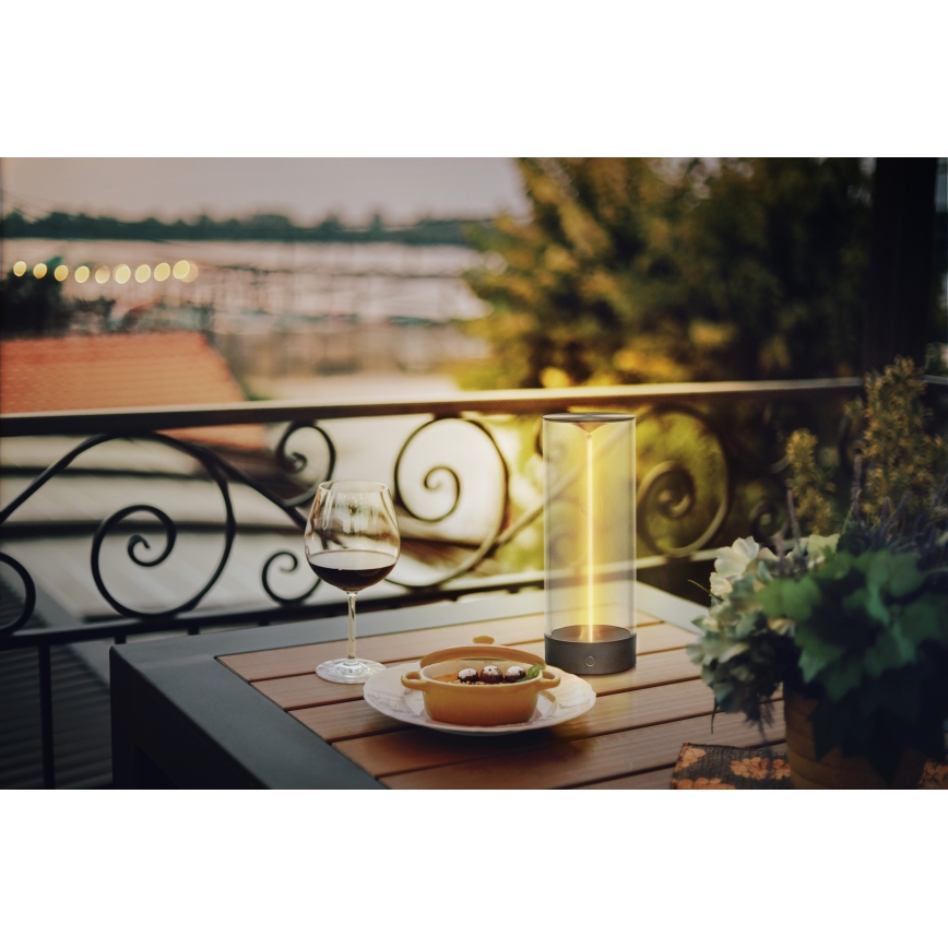 Osram - LED-dimmbare Touch-Außen-Tischlampe ENDURA STYLE LED/1,5W/5V 2500 mAh USB IP54 Anthrazit