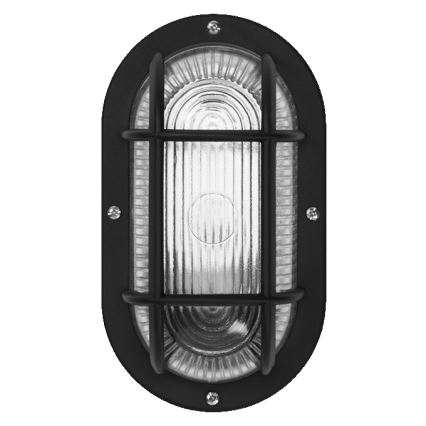 Osram - Außenwandleuchte BULKHEAD 1xE27/10W/230V IP54 schwarz