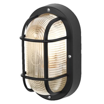 Osram - Außenwandleuchte BULKHEAD 1xE27/10W/230V IP54 schwarz